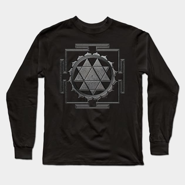 Sri Yantra  / Sri Chakra Long Sleeve T-Shirt by Nartissima